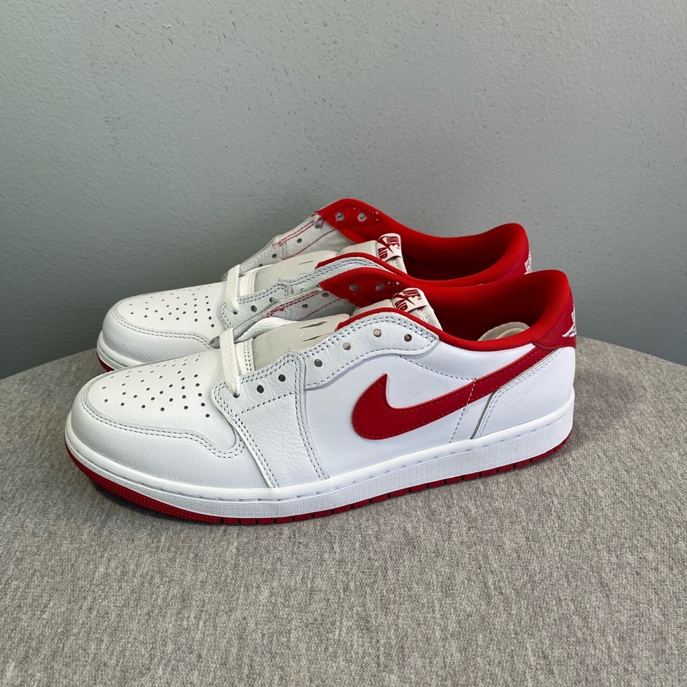 Nike Air Jordan 1 Retro OG Low University Red Men’s Shoe Size 10 CZ0709-161 - Picture 4 of 11